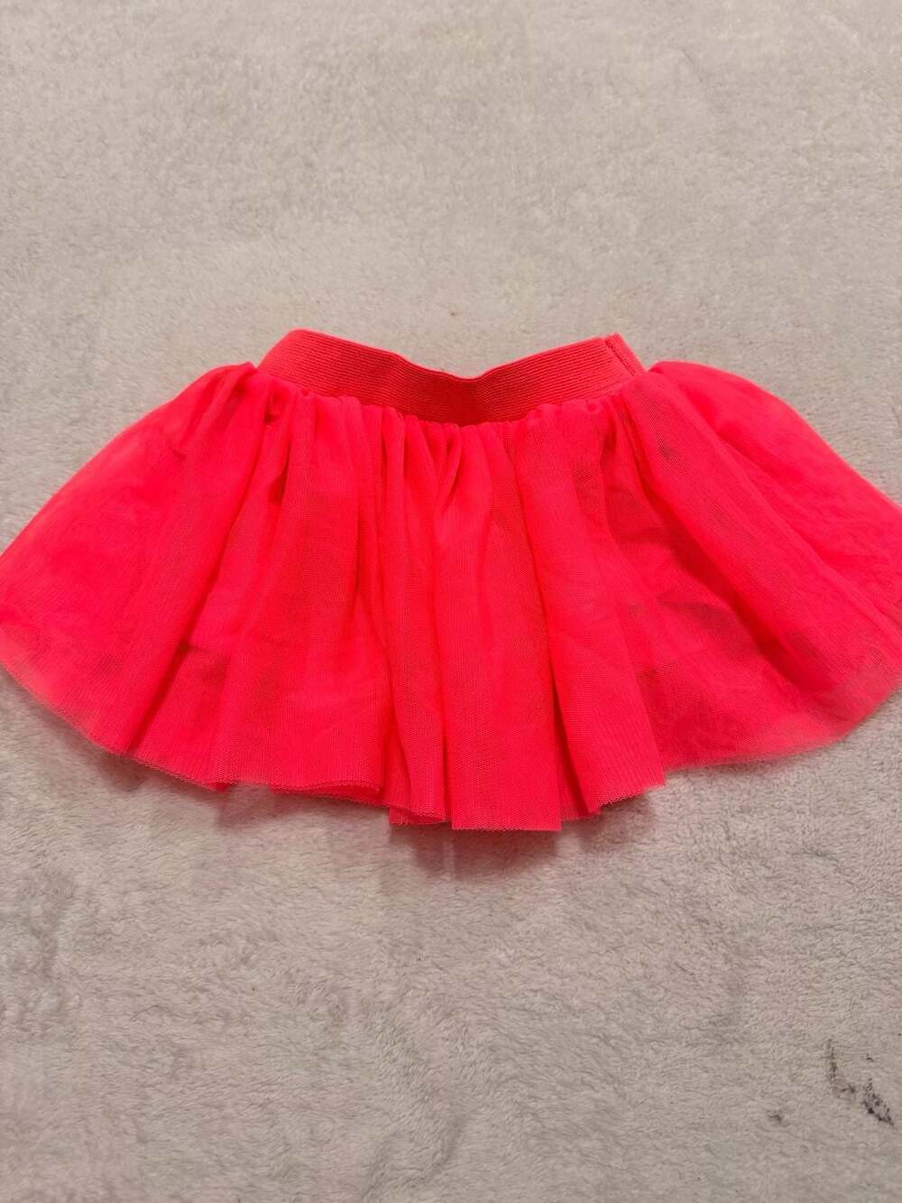 Baby Cat & Jack Neon Pink Tulle Tutu Skirt Size 0-3M